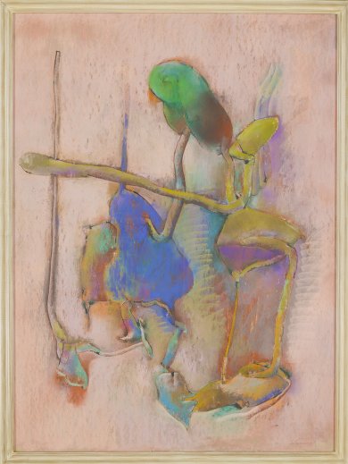 John Altoon, Untitled, 1964, from the Hyperion Series, pastel and ink on illustration board, 56 × 40 inches, Dr. David and Arline Edelbaum. © 2014 Estate of John Altoon, photo © 2014 Museum Associates/LACMA.